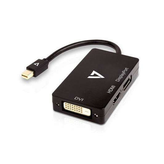 Mini DisplayPort to VGA/DVI/HDMI adapter V7 V7MDP-DPDVIHDMI-1N Black-0
