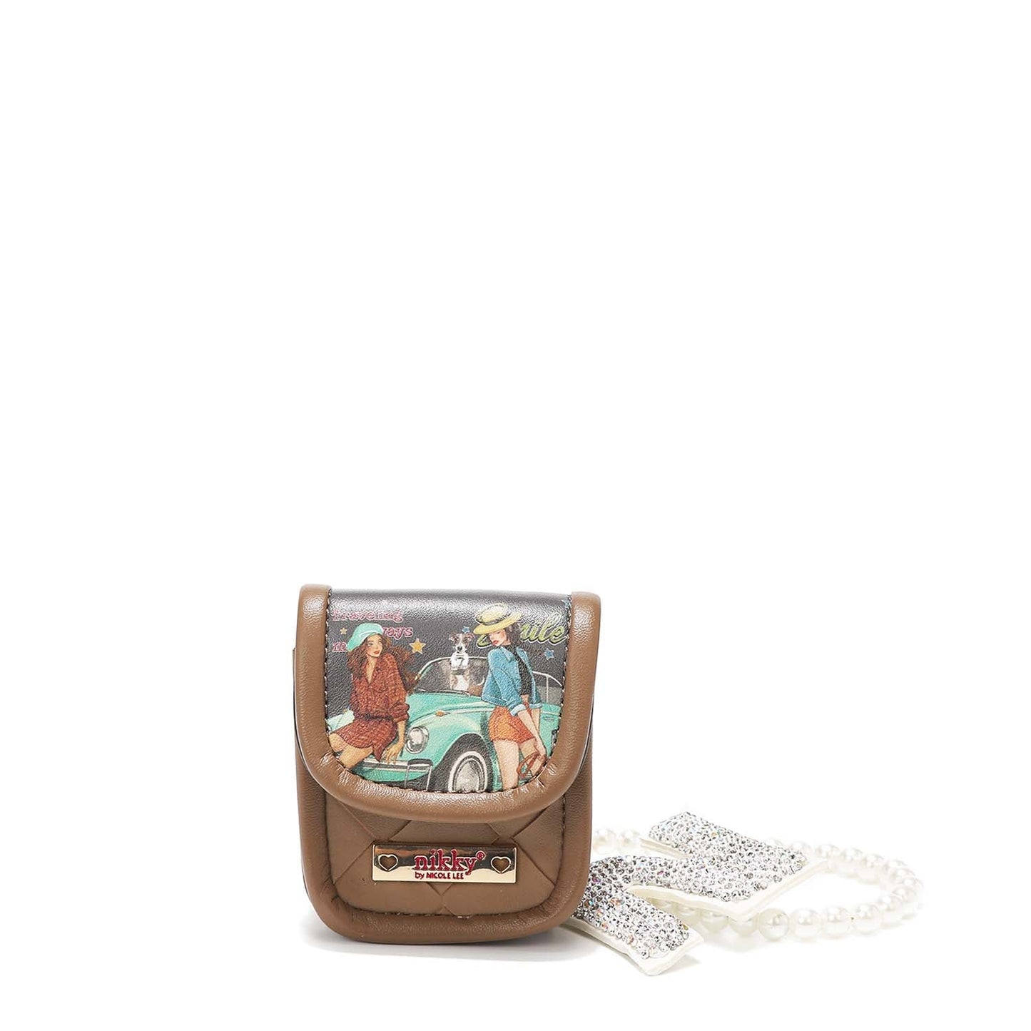 LLAVERO CON PORTA AUDIFONOS Y PULSERA DE PERLAS NIKKY-5